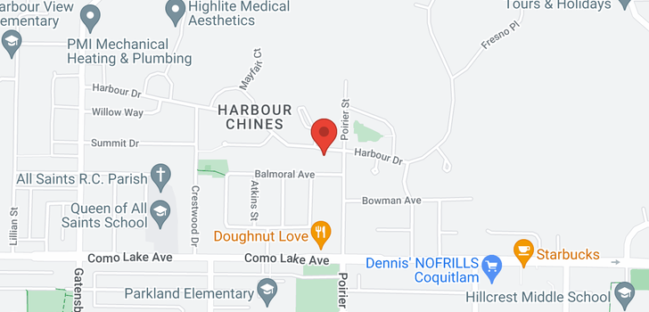 map of 1672 HARBOUR DRIVE